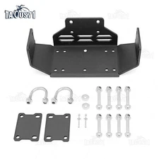 WEISEN Front Bumper Heavy Duty Winch Mount Bracket For Honda Pioneer 500 2015-25