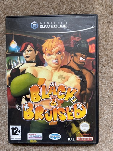 Nintendo Gamecube Spiel Schwarz & Prellungen
