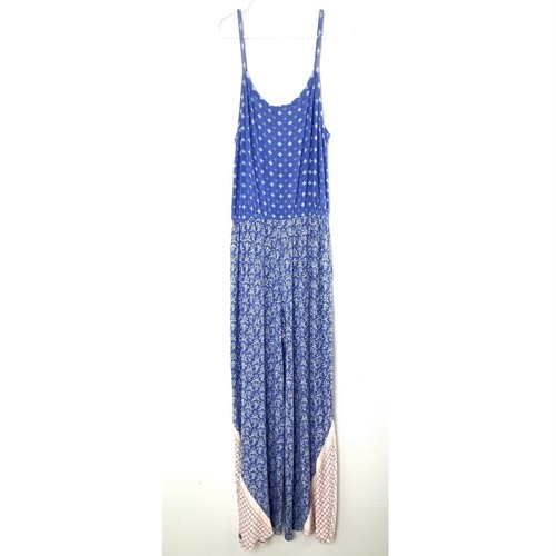 Matilda Jane Damen Lets Go Together Open Road Jumpsuit Small blau orange geblümt - Bild 7 von 13