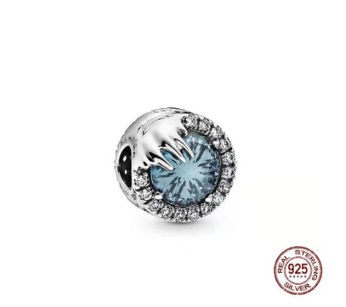 Charm Perlenarmband 925 Silber Ozeanblau Charm Perle Frauen zum Selbermachen Schmuck - Bild 4 von 18