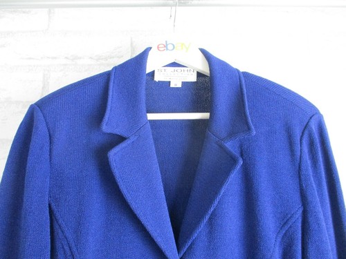 St John Collection by Marie Gray womens knit jacket cardigan button front US8 - Picture 2 of 11