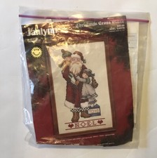 Janlynn  NOEL SANTA  Christmas Cross Stitch Kit 40-88 VINTAGE 1989  