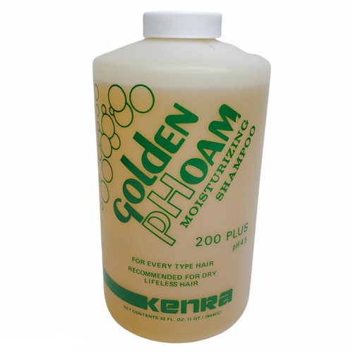 Vtg Kenra Golden pHoam Moisturizing Shampoo 200 Plus pH 4.5 Professional RARE