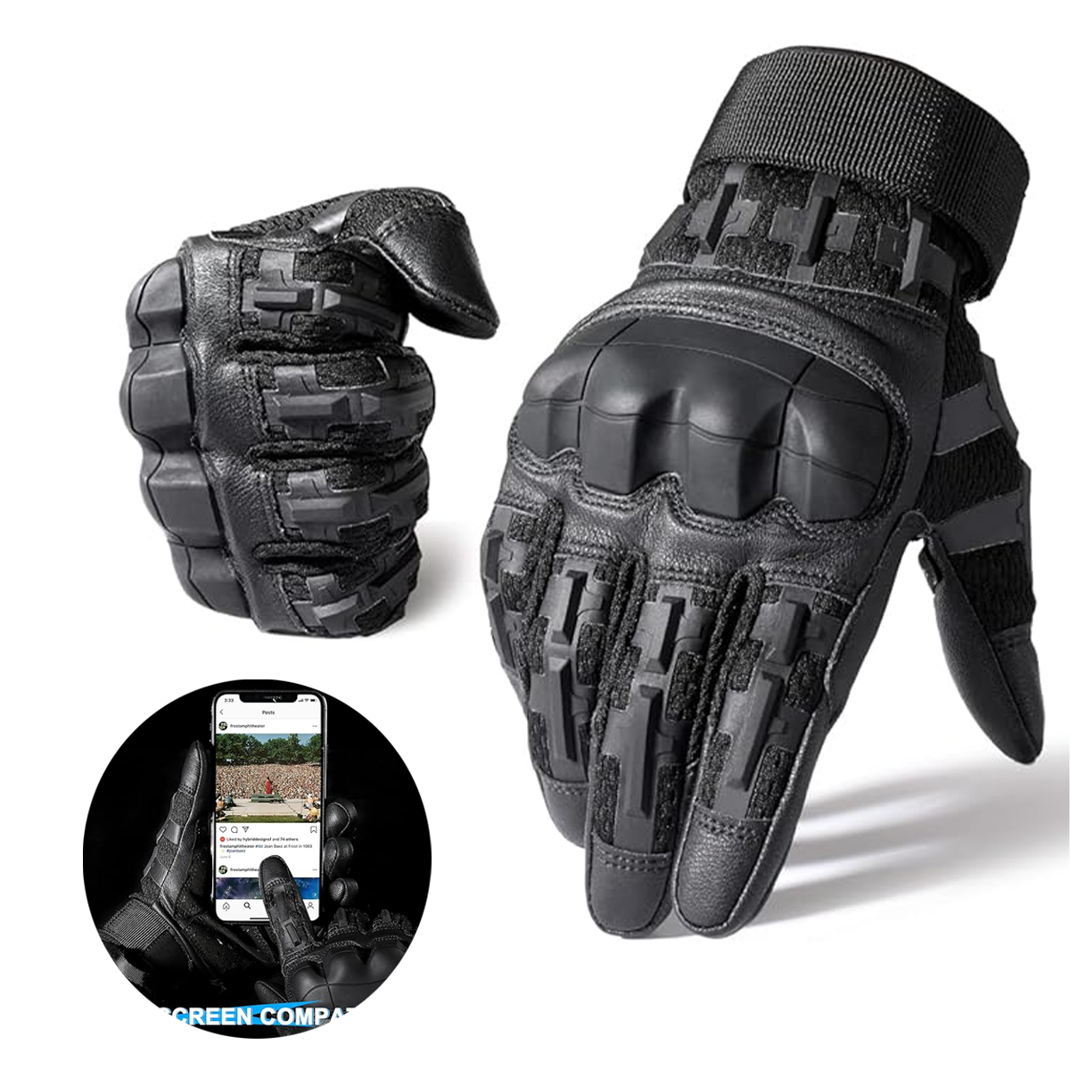Tactical Shooting Gloves for Men with Touchscreen Fingers for Outdoor Work