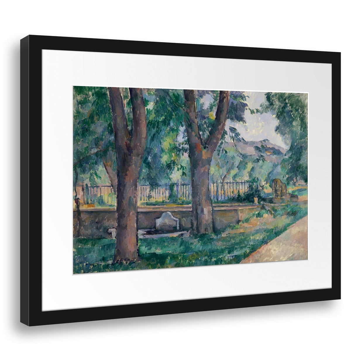 Tableau Imprimé Paul Cézanne "Jas De Bouffan" (1876) - Cadre Prêt à Accrocher - Neuf