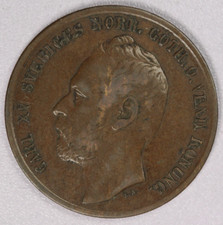 1863 Sweeden 5 Ore-VF