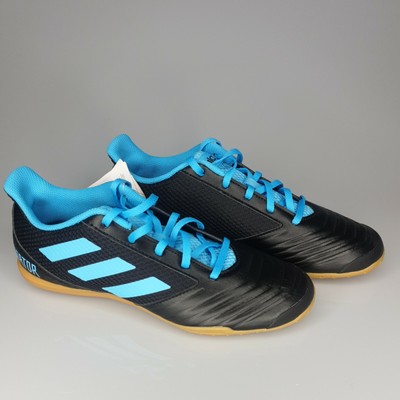 Adidas Predator 19.4 Indoor Court Futsal sala boots. Black and blue UK size  8 | eBay