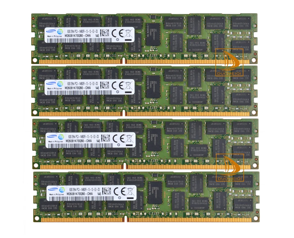 Samsung 80GB 10X 8GB 2RX4 PC3-14900R DDR3 RAM 1866Mhz ONLY ECC REG Server Memory - Image 4 of 4