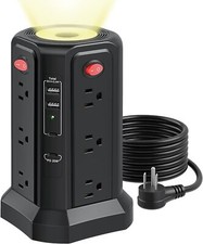 Surge Protector Power Strip 10 FT Cord, PD 20W USB C Black-3M