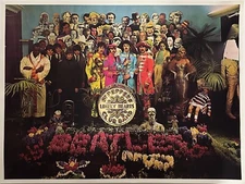 Beatles Sgt. Peppers Album Cover Uncropped & Un-Retouched Lithograph