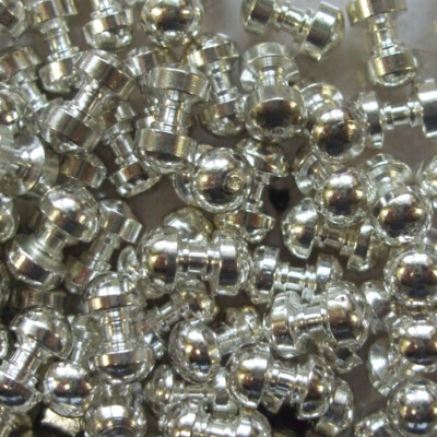Fliegenbindehantel Augen, silber, zwei Größen, Präzisionsgefertigt, Turrall 12er Pack