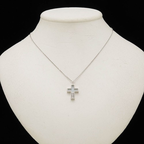 Chopard happy diamond cross Necklace Diamond K18WG P0027625 - Picture 7 of 8
