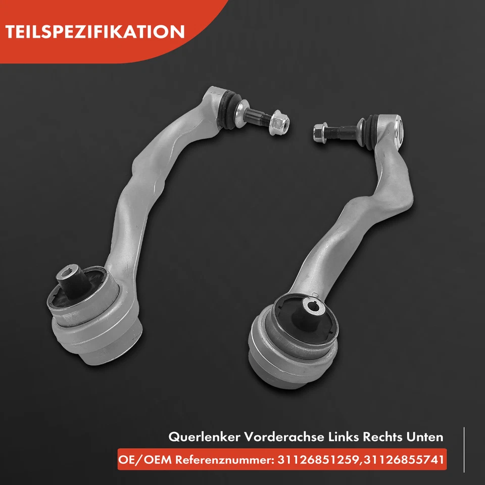 8x Querlenker Sazt Vorne L+R für BMW 1er F20 F21 2er F22 3er F30 F31 4er F32 - Bild 4 von 4