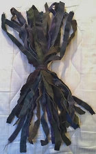 Bundled Hand-Dyed Wool Selvedges for Crafts, Prodding, Braiding Rugs #11