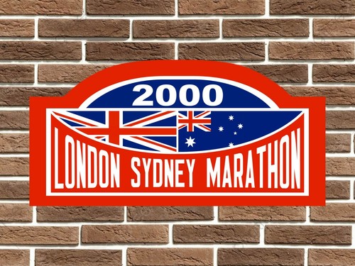 London Sydney Marathon 2000 Rally Plate Garage Sign Wall Plaque Man Cave Bar - Picture 7 of 9