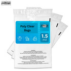 Poly Bags Resealable Suffocation Warning Clear Merchandise 1.5 mil Self-Sealing