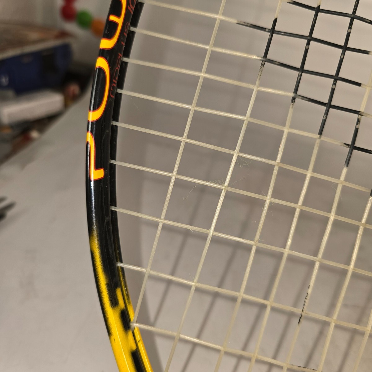 Raquette de tennis Dunlop Power Plus 105 occasion jaune et