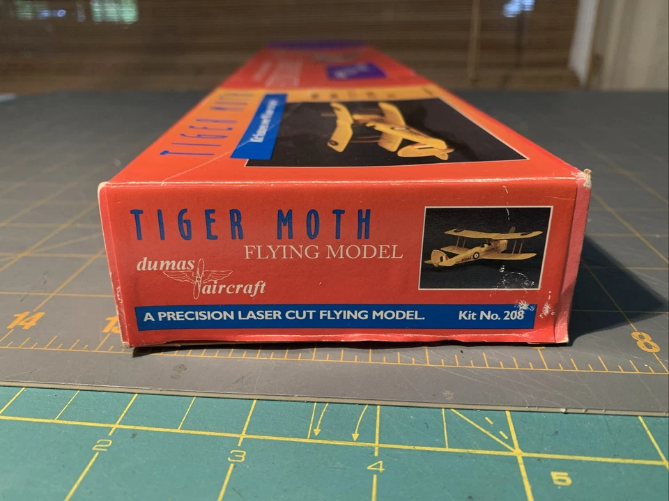 Dumas Aircraft  Flying Model Kit No. 208 Tiger Moth New Sealed  - Image 4 of 4