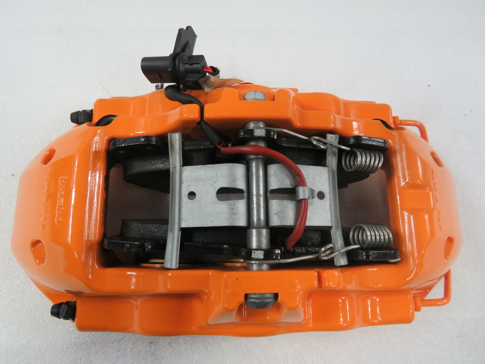 Lamborghini Huracan, LH, Left, Front Brake Caliper, Orange, Used, P/N 4T0615105C