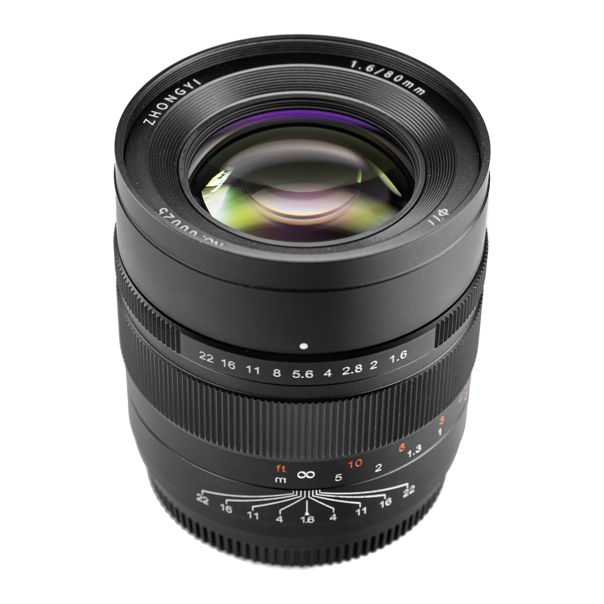 中一光学 SPEED MASTER 80mm F/1.6 Zhongyi Mitakon Zhongyi Speedmaster 80mm f/1.6 Lens MTK80M16GFX B&H