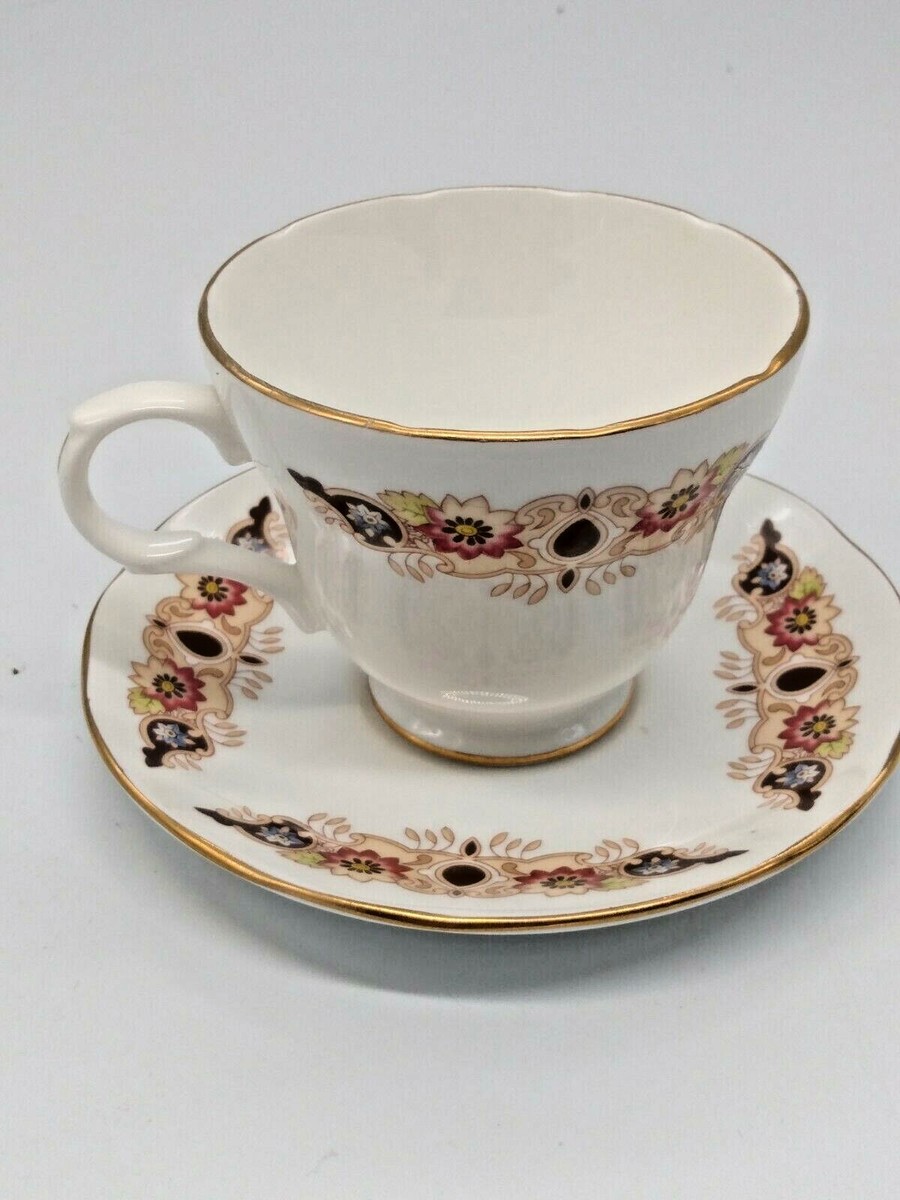 Vintage Crown Staffordshire Fine Bone China Footed