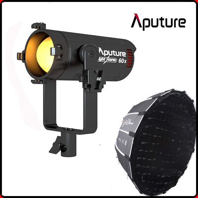 Aputure Light Storm LS 60x Bi-Color LED Light + Light Dome mini III Softbox