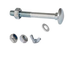 Coach Bolts With Nuts And Washers  M6 M8 M10 M12 Bzp Choice Of Lenght