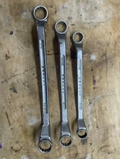 Vintage DUNLAP Tools Deep Double Offset Box End Wrench Lot. 3 Pieces.