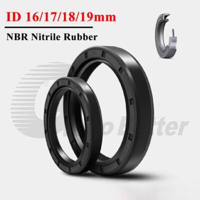TC Skeleton Oil Seals ID 16/17/18/19mm Rotary Shaft NBR 70 Dual Lip Sealing Ring