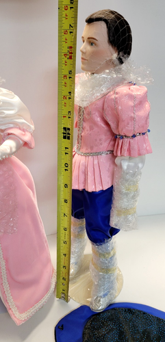 Set bambola Romeo e Giulietta Danbury vintage come nuova 17" con scatola - Foto 22 di 24