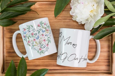 Mama das Herz unseres Hauses - 11 Unzen weiße Keramiktasse - tolles Geschenk Muttertag