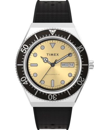 Timex M79 Automatic Schwarz Herren Armbanduhr TW2W47600 - Picture 1 of 6