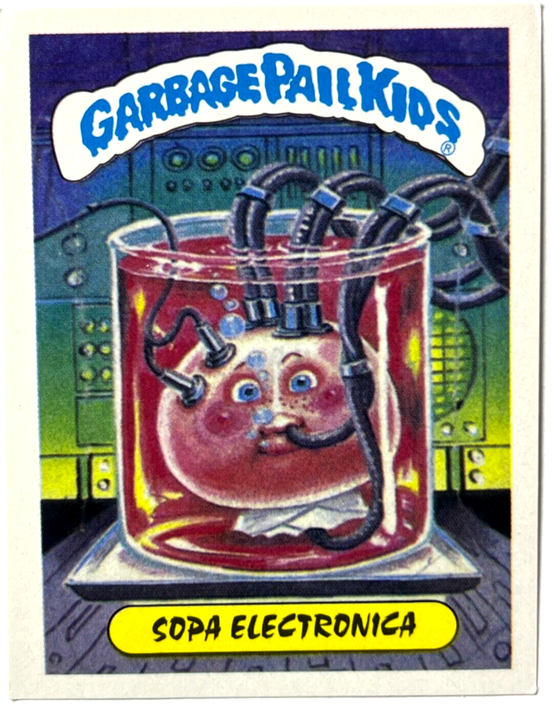 1988 Garbage Pail Kids Sticker Reedition #021 Decapitated Hedy Peru Edition