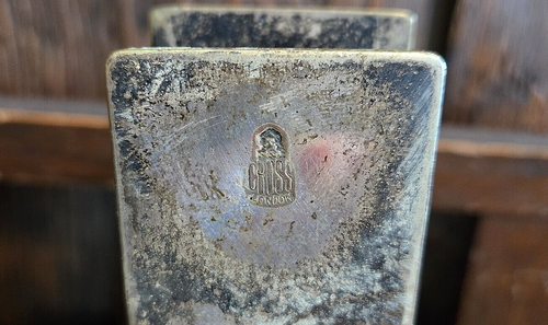 1930's Art Deco Silver Plated Mark Cross London Ashtray With Matchbox Holder - Picture 8 of 9