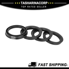 4 Pcs Plastic 73.1mm to 56.1mm Car Hub Centric Ring Wheel Bore Center Spacer