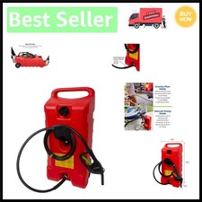 Portable 14 Gallon Fuel Transfer Tank on Wheels - Ideal for Equipment Boats
