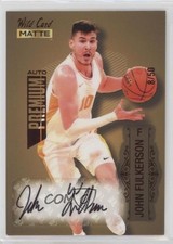 2022 Wild Card Matte Draft Premium Gold - Red Foil 8/50 John Fulkerson Auto 0u72