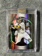 2025 Topps Five Star Jacob Wilson RC Black 10/10 Athletics Rookie Book end #98