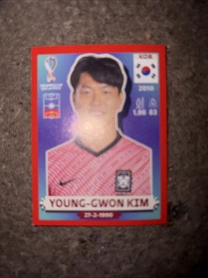 Panini FIFA World Cup Qatar 2022 | RED Parallel / Young-gwon Kim Sticker Mint