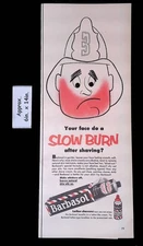 1953 Barbasol Lather Gentler For Fireman's Slow Burn After ShavingPrint Ad 53803