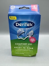DenTek Comfort-Fit Dental Guard For Night Time Teeth Grinding 2 Pack with Case