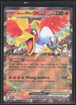 Pokemon TCG Ethan's Ho-Oh ex SV10: Destined Rivals 039/182 NM Double Rare Holo