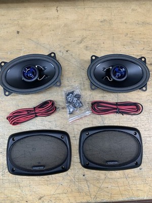 2  X Visaton Lautsprecher DX 4x6P, 4 Ohm,30/50 Watt Lautsprecher mit Blende