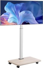 Rolling TV Stand, Mobile TV Cart for 32-70 Inch Screens, 25 Left-Right Rotation