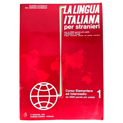 La Lingua Italiana Per Stranieri Italian Language for Foreigners Katerinov 1985