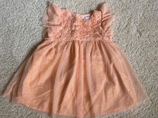 Cat  Jack Girls Orange Shimmer Tulle Dress Size 2T