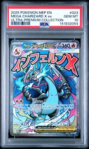 2025 Pokemon MEP En Mega Charizard X Ex Ultra Premium Collection #023 PSA 10 Gem