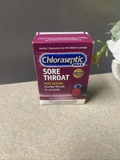Chloraseptic Max Sore Throat Lozenges Wild Berries  Exp 08/27