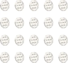 Honbay 20PCS High Borosilicate Glass Screens Filters with Holes Honeycomb Holes