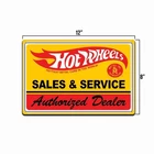 Hot Wheels Tin Metal Sign Toy Metal Cars Garage Man Cave Dealer